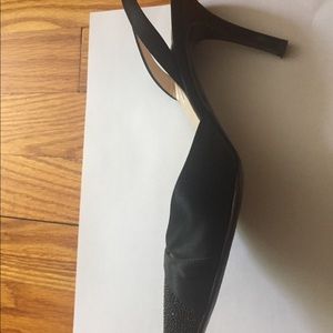 Isaac misrahi black evening shoes